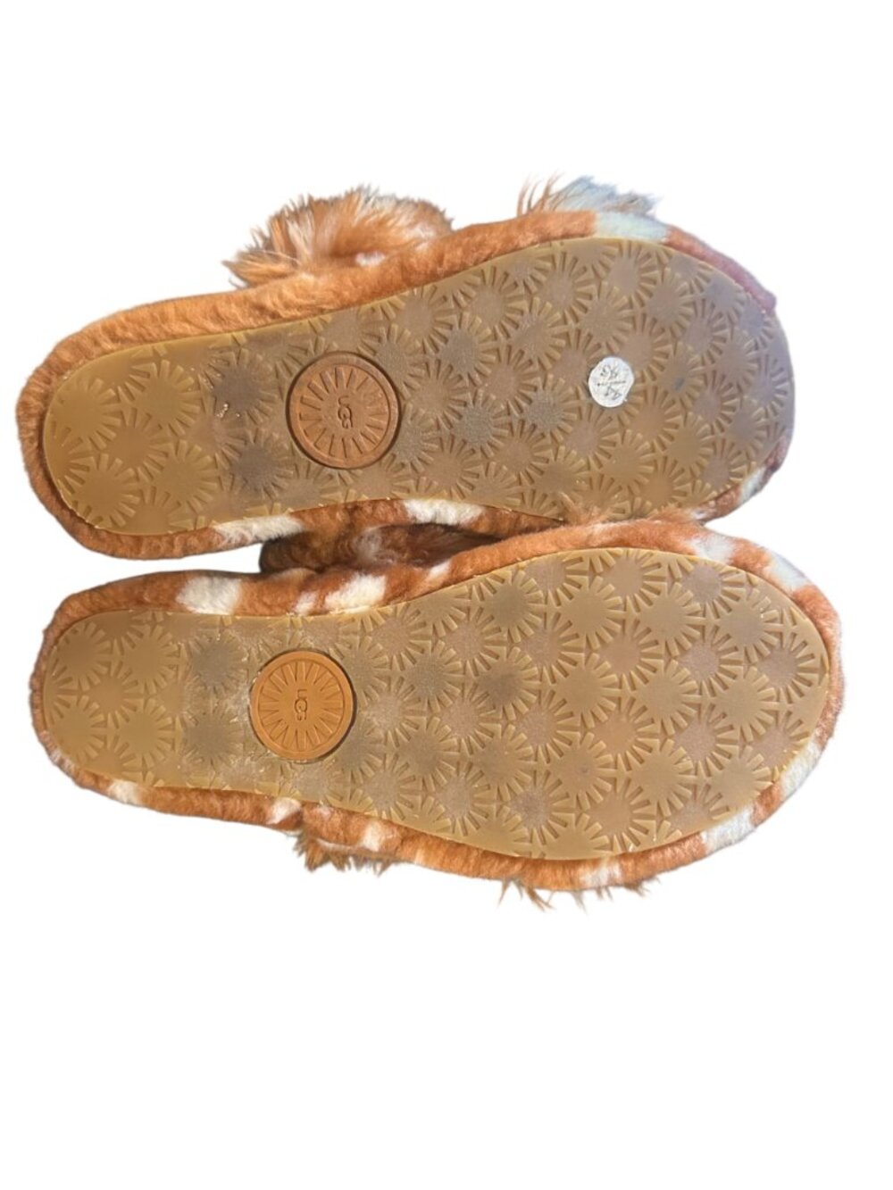 UGG Womens Oh Yeah Spots Sheepskin Sandals With Elastic Slingback Strap Size 5 C - Picture 5 of 6
